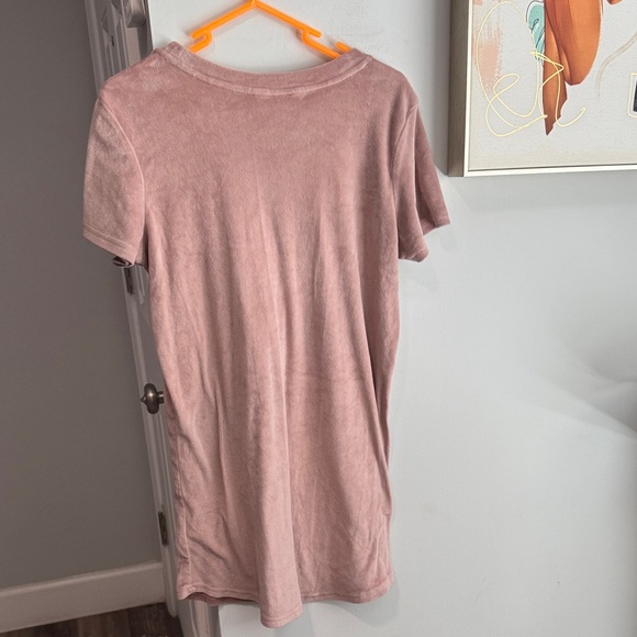 Juicy Couture Light Mauve Short Sleeve Sleep Tee/Velvety Soft - Picture 5 of 5